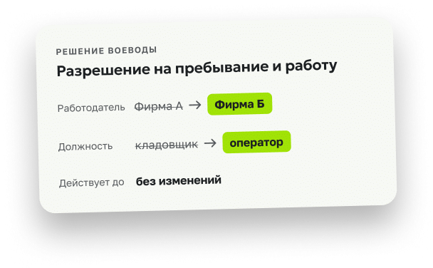 Смена децизии при действующей карте побыту - image 2
